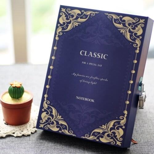 CJP Vintage Notebook Carved Password Lock Notebook Diary Notebook1PCS
