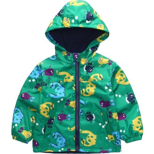 Raincoat Suit Cute Dinosaur Children Coat Kids Jacket Boys Outerwear Coats Active Boy Windbreaker Girls Baby Clothes Clothing