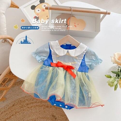Infant Tutu Mesh Romper Dress 2021 Summer New Baby Girls Princess Dress Clothing for Newborn