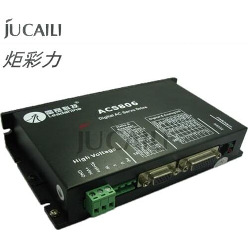 Jucaili 1pc printer motor driver leadshine 400w servo motor driver ACS806 brushless 20-80V DC 6A for inkjet/solvent printer