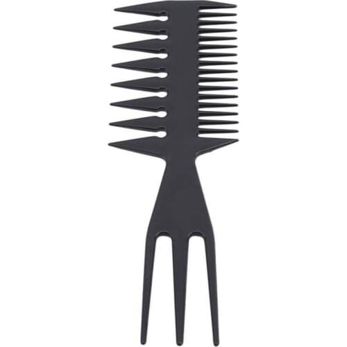 Double-Sided Wide Tooth Styling Comb Hair Fork Comb Beauty Salon Tool
