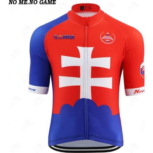 NO ME NO GAME - Pro Slovakia National Team Cycling Jersey Summer Men Bike Wear Road /Mtb Racing Clothing Triathlon Training Gear