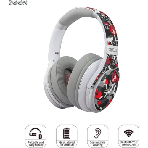 Zoon Gamer Wireless Headset High Quality Sound Surround Gaming Headsets Headphones Earbuds With Microphone For Phones Tablets