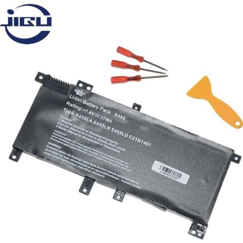 JIGU Replacement Battery C21IN401 C21INI401 C21N1401 C21PqCH For Asus A455L K455LD NOTEBOOK X455 X455LA X455LD X455DG X455LF