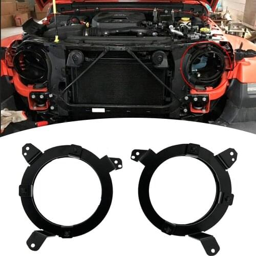 Hot Sales 7 Inch Led Headlights Mounting Brackets For Jeep Wrangler JL 2018-2019 Car Lights Adjustment Mounting Brackets