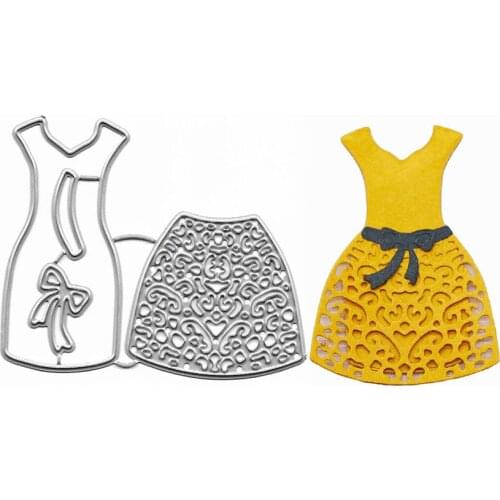Lady Dress Metal Cutting Dies For Scrapbooking Troqueles Photo Album Card Making Craft Stencil Stamps And Slimline Dies New 2021