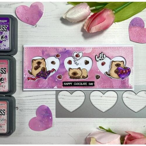 Metal Cutting Dies Stencils for DIY Scrapbooking/photo album Decorative Embossing DIY Paper Cards Love Heart Mould