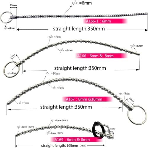 Chaste Bird Male Stainless Steel Penis Urinary Plug,Urethra Catheter,Sex Toy,Urethra Stimulate Dilator Masturbation Rod A166