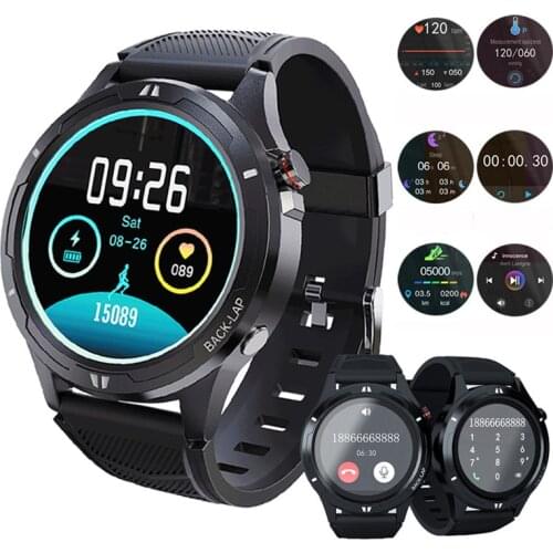 Men Smart Watch Heart Rate Monitor Pedometer Call/SMS Reminder Music Player Remote Camera Sport Wristwatch for iPhone Samsung LG