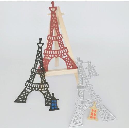 Triangle tower Eiffel tower wall lamp cutting metal knife mold, decorative carving, scrapbook, photo album
