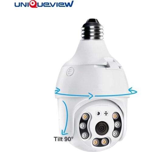 Brand New 2021 Tuya Auto Tracking Wireless E27 Lamp Holder WIFI PTZ Home Security CCTV Camera