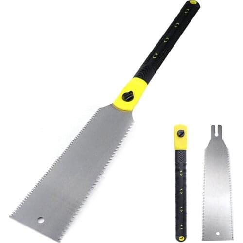 9-1/2" Double Edge Hand Saw Razor Saw 9 TPI /14 TPI Pruning Saw Pull Saw For Slim Tenon Carpenter Woodworking Tools