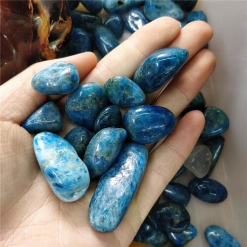 Natural Gemstone Apatite Tumble Stone Pietersite Gravels Flower Greenstone Worry Stone Green aventurine Cheap Decorations