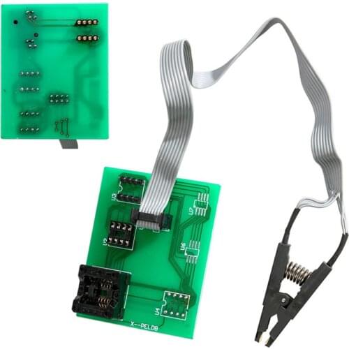 2019 xprog 5.84 eeprom board upa usb v1.3 programmer upa usb adapter with soic 8 sop8 test clip for xprog V5.60/V5.704V5.75