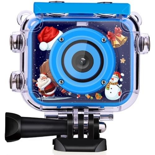 Christmas design kids cam best gift 1080P waterproof 12mp Children action camera for sports
