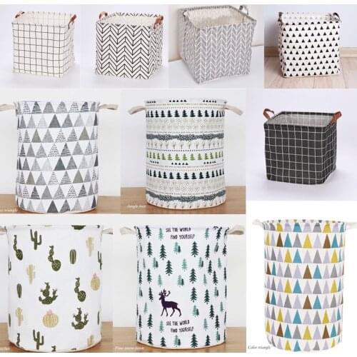 Hot Clothing Laundry Basket Folding Large Capacity Clothes Storage Bags Children Toy Storage Pet Sundry Bucket Waterproof Hamper