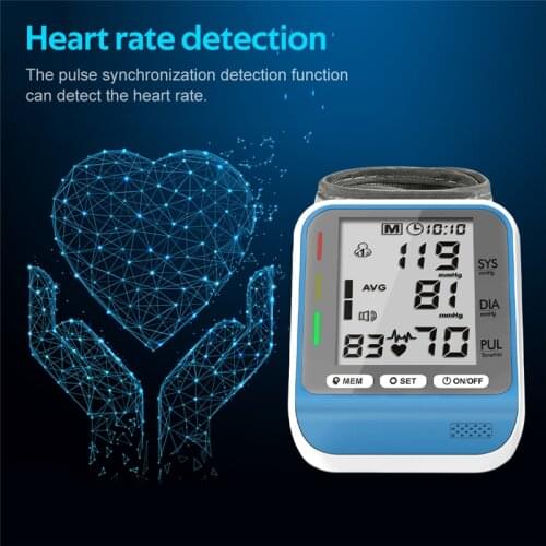 Wrist Blood Pressure Monitors Electronic Mini Sphygmomanometers Household Portable Tonometer Watch Digital Tensiometer