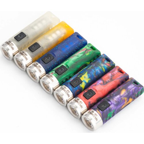 Mateminco CSF04 SST20 300lm EDC Keychain Type-C USB UV Torch Rechargeable Mini Linterna LED Lanterna Flashlight with RGB Aux LED