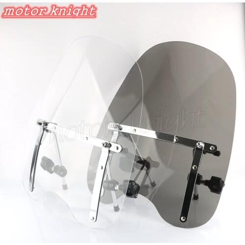 7/8"&1" universal windshield motorcycle For Harley Davidson Honda Suzuki Yamaha Dyna Fatboy