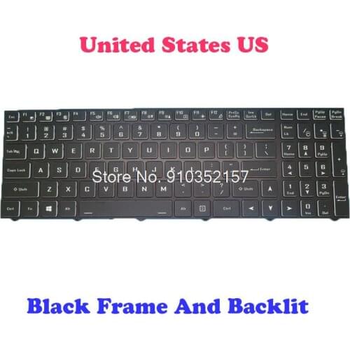 US JP BR Backlit Keyboard For CLEVO X170SM-G X170KM-G X170SM English US Japanese JP Brazil Black Frame