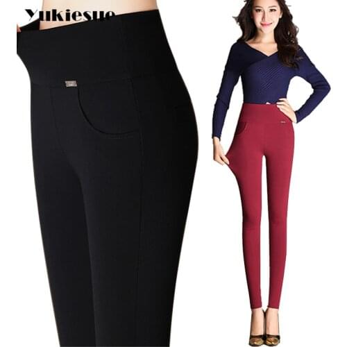 Women Capris Pencil Pants Skinny Cotton Leggings Plus Size 5XL 6XL High Waist Summer Trousers 2018 White Black pantalon femme
