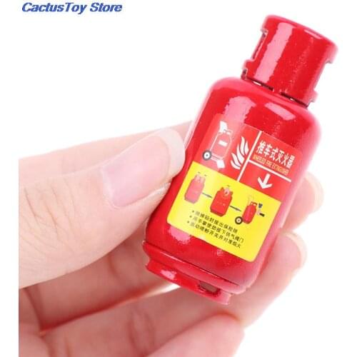 1:12 Miniature Dollhouse Fire Extinguisher Play Doll House Furniture Decor Accessories Cute Mini Toys