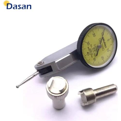 1PCS 0-0.8mm Dial Test Indicator 0.01mm Dial Indicator Vertical Analog Dial Gauge Indicator Shockproof waterproof