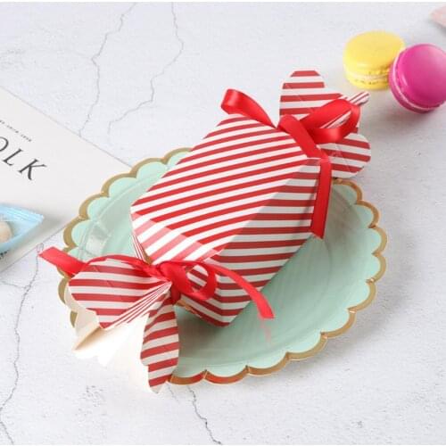 10PCS Favor Candy Box Bag New Craft Paper Wedding Favor Gift Boxes Treat Kids Birthday Crackers Box