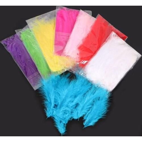 100pcs/bag Feathers for DIY Transparent Balloon Filling Feathers Wedding Birthday Party Clear Balloon Decoration Party Supplies