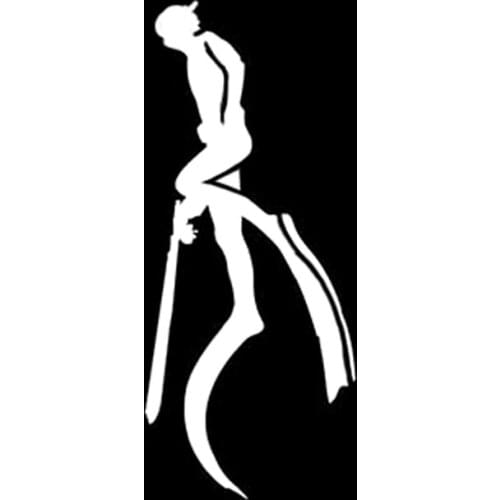 6.9*16.4CM Coolest Diving Decor Extreme Movement Silhouette Car Sticker Vinyl High Quality Accessories C12-0674