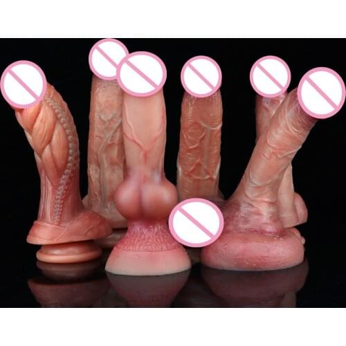6 Style Realistic Skin Feeling Dildo With Suction Cup Anal Sex Toy For Woman G Spot Vagina Dildo Female Masturbator Sex Products