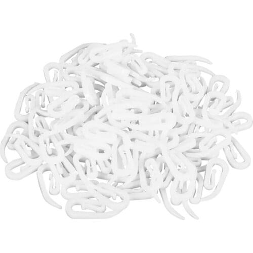 Pcs White Plastic Hook Curtain 6hook Curtain Hook Comma Hook Curtain Plastic Hook Expert