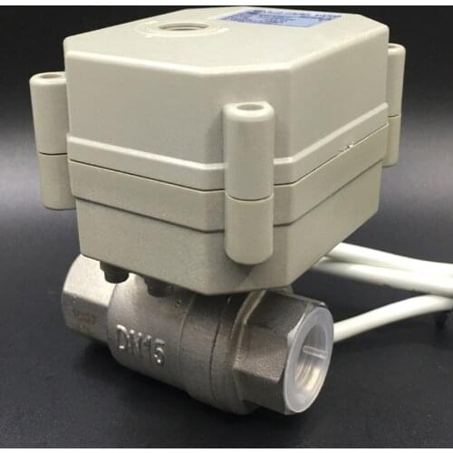 0-5V 0-10V or 4-20mA 1/2'' Proportional Valve 2 Way Brass/SS304 DN15 Supply Power DC12V DC24V For Water Modulating Control