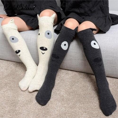 Childrens Knee High Socks for Toddlers Kids Baby Girls cartoon bear Long Socks boy/girls leg warmer 1-7Yrs