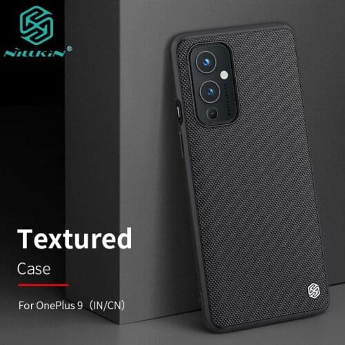 For OnePlus 9 Case 3D Textured Weaving Nylon Fiber Protective PC Back Cover for OnePlus9 Shell Original NILLKIN