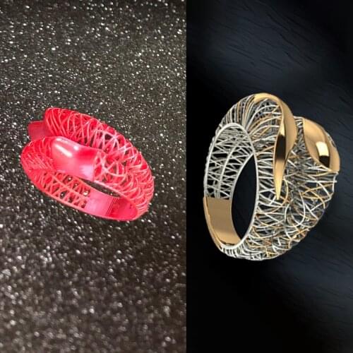 Ready Casting Models Models Selling Oline for Silver Printed 3D Models with Castable Resin Material for Mens Ring