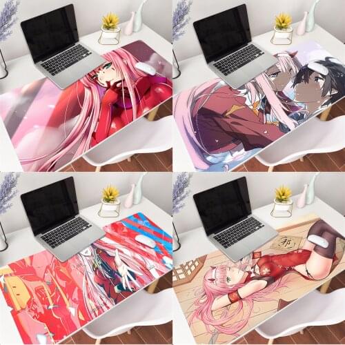 MaiYaCa darling in the franxx gamer play mats Mousepad Anti-slip Rubber Gaming Mouse Mat xl xxl 800x300mm for cs go lol