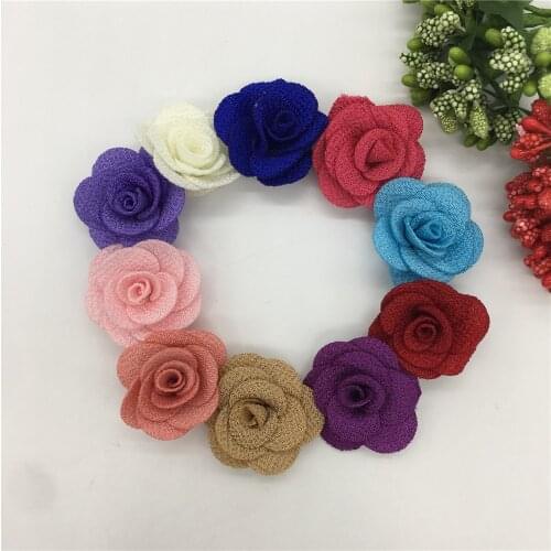 Multiple colour Pearl hemp 3D artificial flower Christmas home decoration DIY Flower Wall Scrapbook Gift Box Accessories