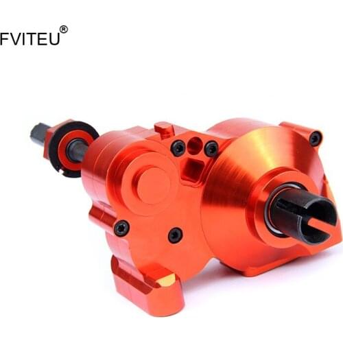 FVITEU Two-section gear box Complete Diff Gear Box Set(With Metal Case) for 1/5 HPI BAJA 5B SS 5T 5SC King Motor Rovan