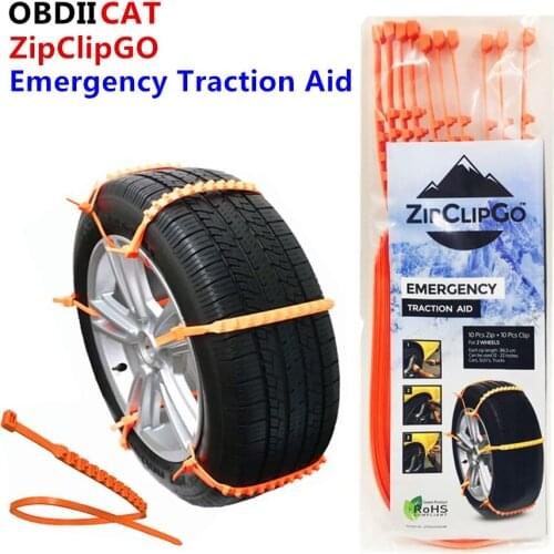 Best Selling Roadway Safety ZipClipGo Emergency Traction Aid Tire Snow Chains For Cars SUVs Trucks Anti Wheel Slip Chain