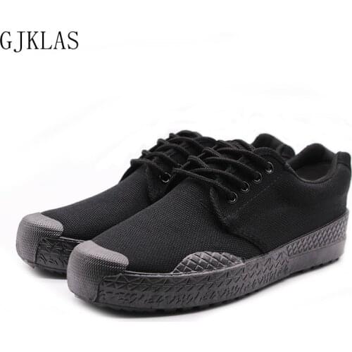 Men Sneakers Work Flat Shoes Canvas Shoes Casual Camouflage Labor Shoes Wear-Resistant Mens Vulcanized Breathable Farm New