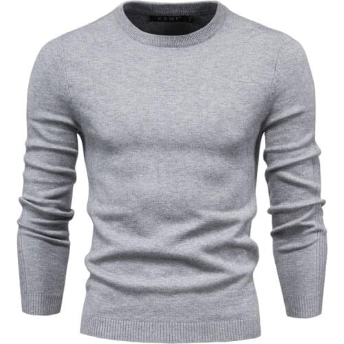 Autumn winter mens sweater Casual Solid Thick wool Cotton Sweater Pullovers Men Fashion Slim Fit O-Neck pullover Sweater Men