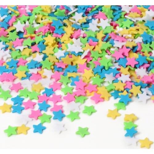 20 Grams Soft Pottery Star Slices Slime DIY For Nail Supplies Phone Accessories Decoration Charms Polymer Clay Fluffy Child Toys