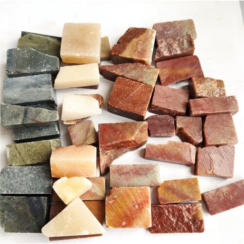 Natural Chinese Stamp Seal DIY Carved Seal Stone Shoushan Stone Dandong Stone Mineral Specimens Decoration