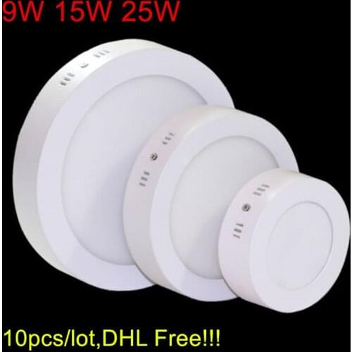 No Cutting LED Ceiling Light 25W Surface Mounted LED Panel Down Light with driver CE&RoHs DHL/Fedex Free Shipping