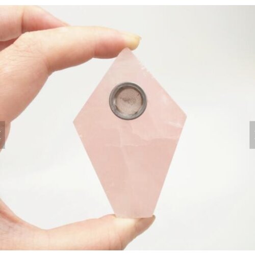 Wholesale High Quality Products Natural Obsidian Crystal Magic wand point Rhomboid Quartz Smoking Pipe Health smoking Healing