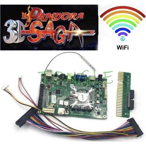 Pandora 3D SAGA 4188 in 1 Arcade Game Board 160 3d Game Home Version Support Online Download More Games Motherboard