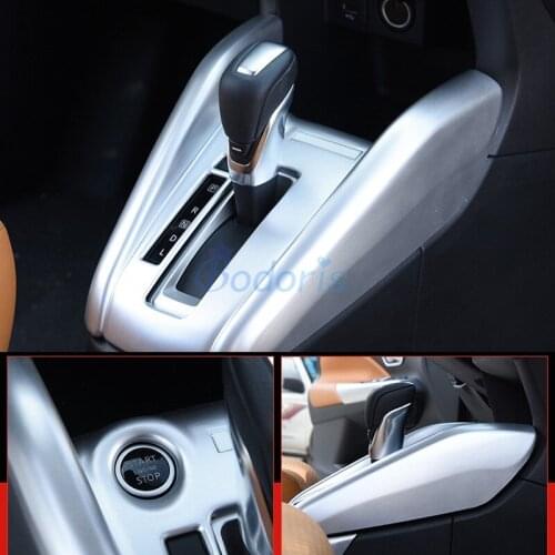 Front Gear Box Shift Control Cover Panels Overlays Garnish Moulding Trims Chorme For Nissan Kicks 2017 2018 2019 2020 Accessory