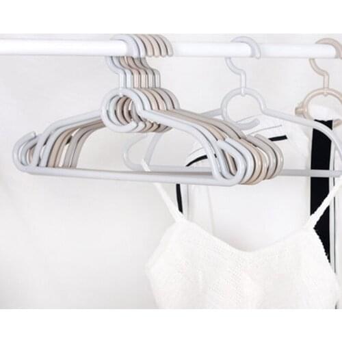 10pcs/lot 46cm Plastic Hanger for Wet and Dry Clothes Anti-skid Hangers with Rotatable Hook Laundry Rack for Blouses Dress Bras