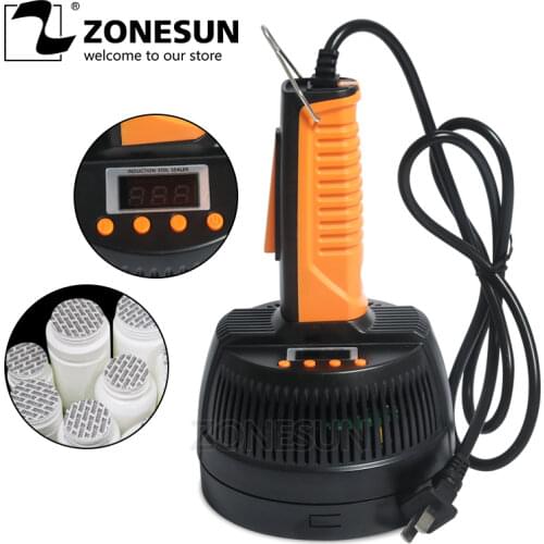 ZONESUN Hand Held Electromagnetic Induction Sealer Bottle Sealing Machine Aluminum Foil Medical Plastic Capping machine